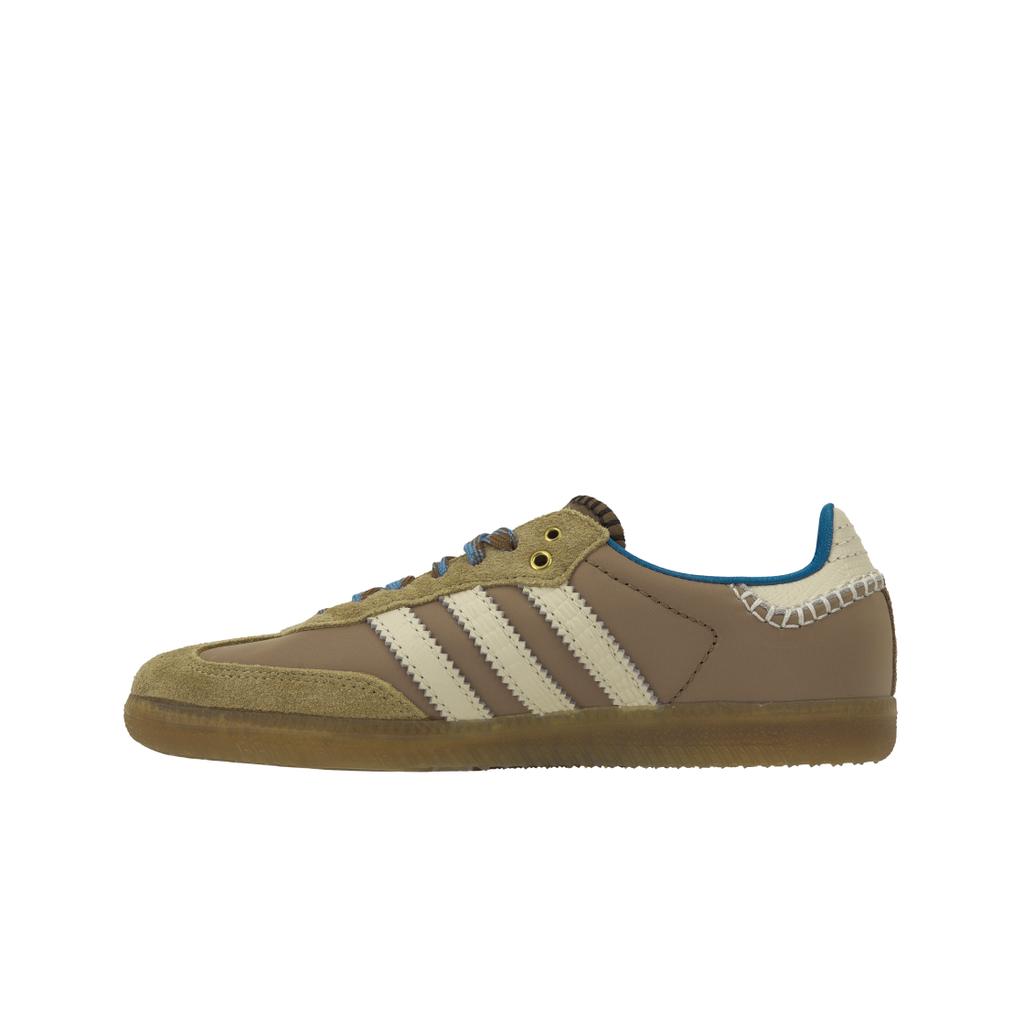Wales Bonner x adidas Samba Нейлон Пустынный Белый Унисекс Кроссовки Коричневый Чудо-Белый Пепельно-Синий IH3261