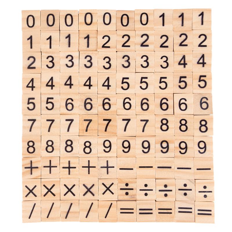 100Pcs Wood Tiles Letter Alphabet Craft Wooden Decoration for Home Wedding Party Christmas DIY Ornaments Digital Puzzle Kids Toy