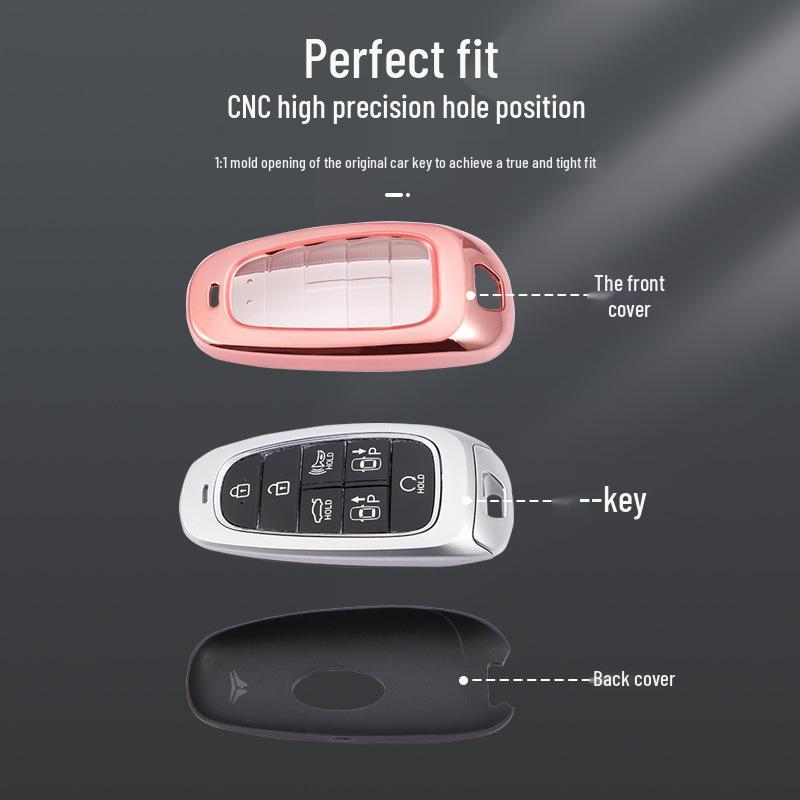 Прозрачный чехол для ключа для 2021 Hyundai Tucson L и Sonata