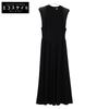FETICO FTC232-0805 23Stainless Steel Black Layered Tank Dress Maxi Sleeveless Dress Dress 1 blackUsed
