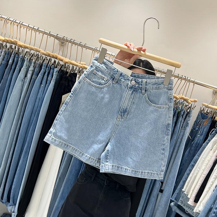 Women's High Waist A-line Denim Shorts - Summer 2022 Casual, Loose, Versatile, and Stylish