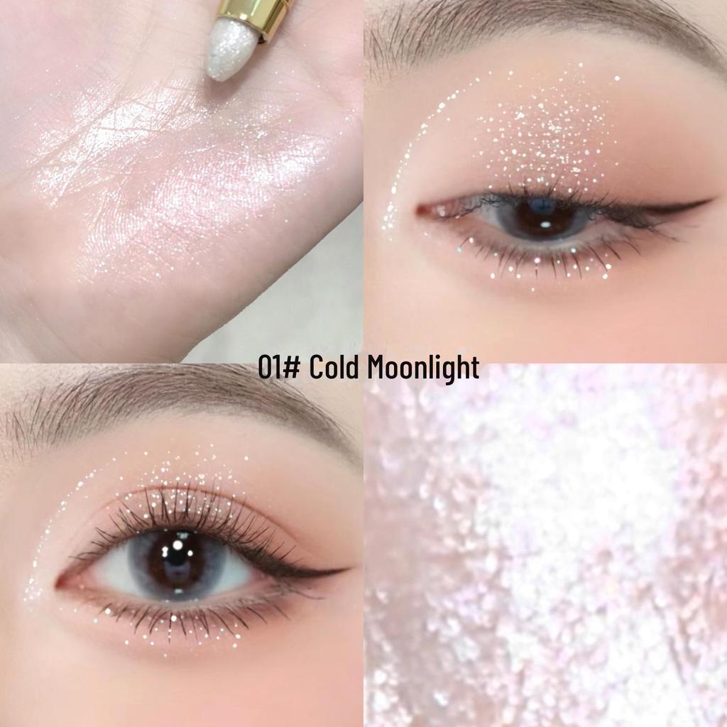 SHAQINUO Двухсторонний глянцевый карандаш для век: Перламутровый, матовый, осветляющий, водостойкий, устойчивый к поту, эффект шелкопряда для век одним касанием.