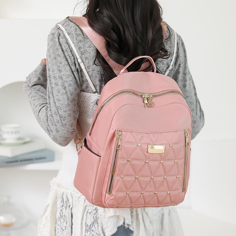 Женский рюкзак с заклепками, маленький рюкзак, легкая дорожная сумка