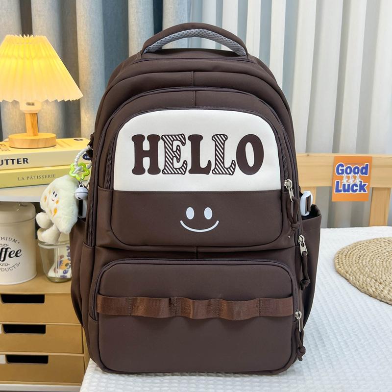 Schoolbag1011 new Korean version of fashion large-capacity college students schoolbag can be set trolley case contrasting color travel waterproof