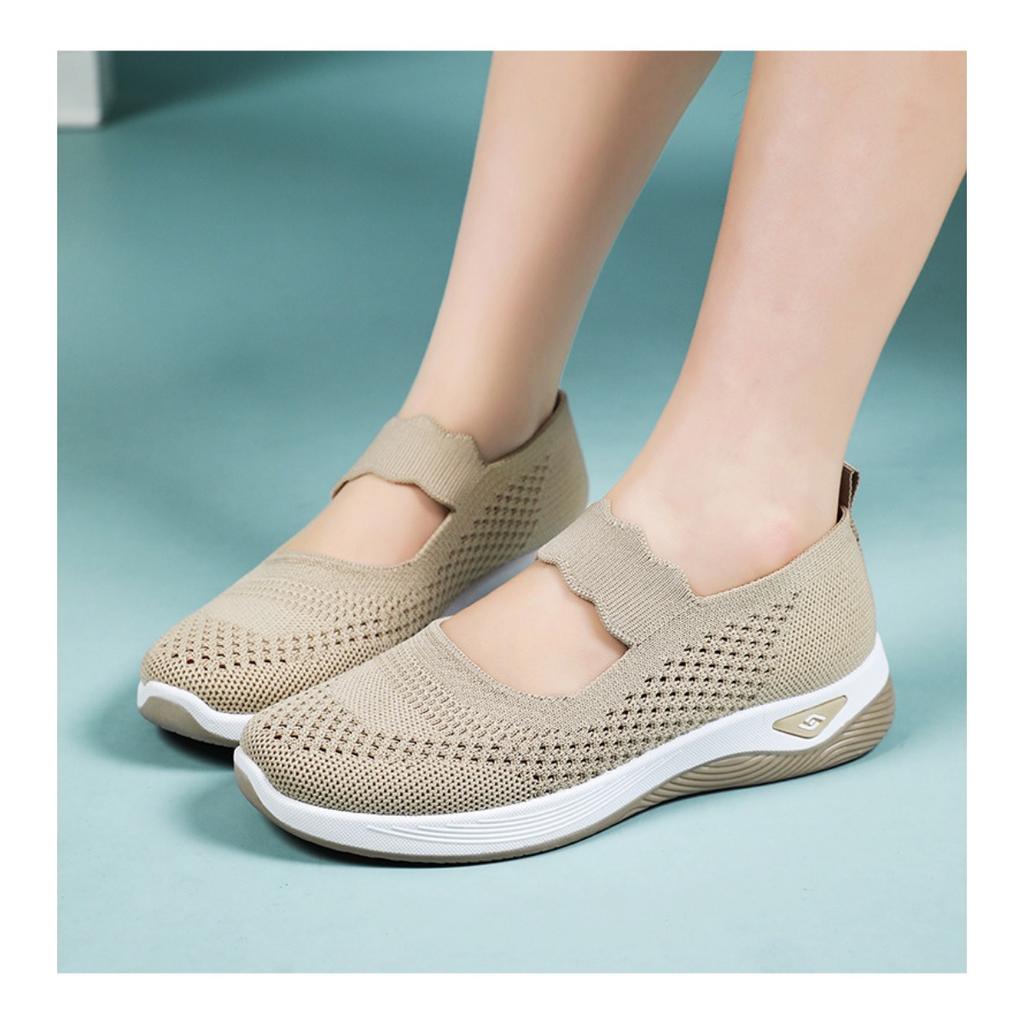 Женская обувь летом, легкие прогулочные туфли из ткани