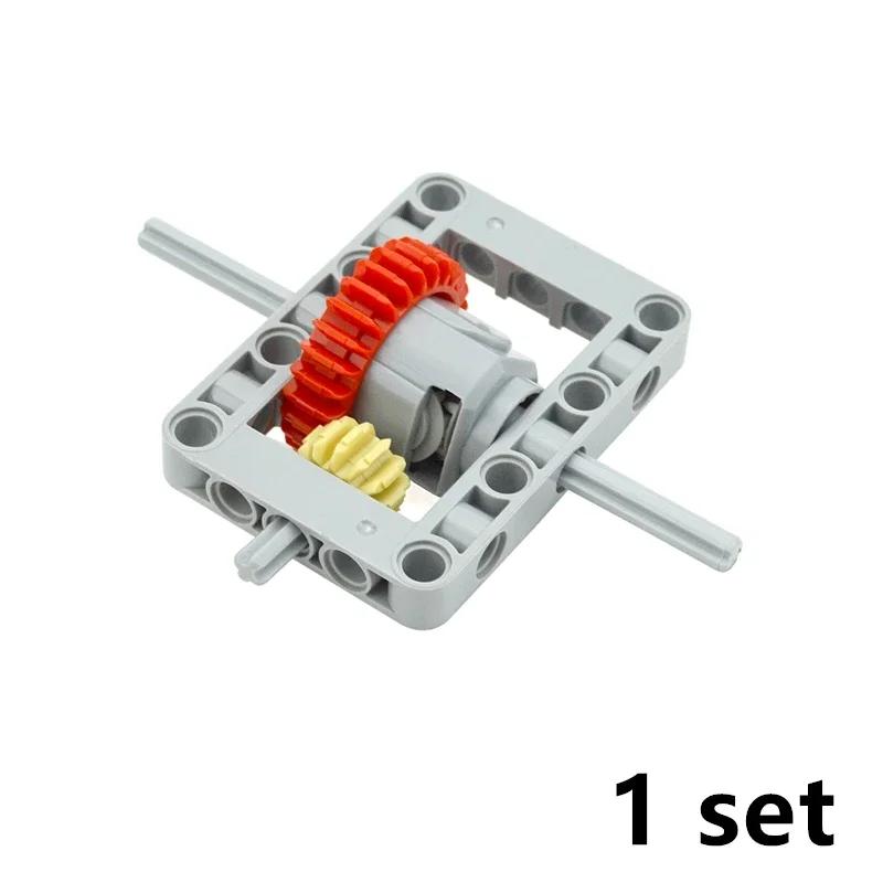 MOC Technical Differential Construction Bricks Mechanical Playthings High-Tech Part Differential Gears Works With featuring 6573 62821 65414
