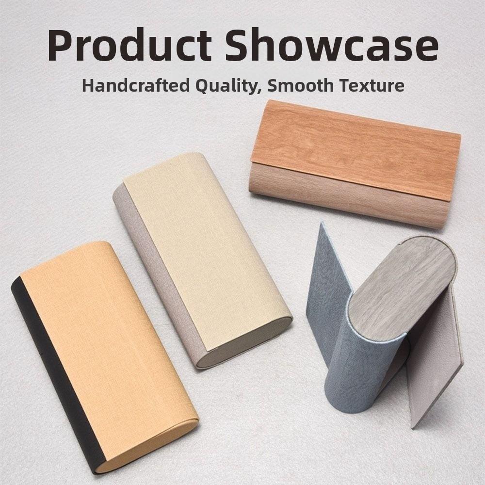 Scratch Resistant Double Layer Glasses Case PU Leather Sunglasses Storage Box  Hard Glasses Case