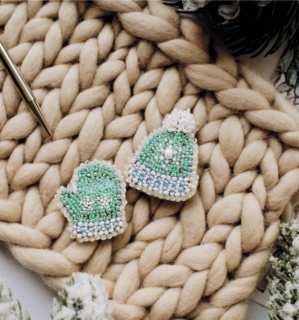 Набор для вышивки бисером украшения на натуральном художественном холсте Абрис Арт Зимний сюжет