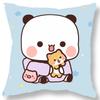 Cute Bear Print Pillowcase Gift Kawaii Cartoon Animation Living Room Sofa Cushion Cover Home Bedroom Room Decoration