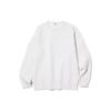 Uniqlo Однотонный свободный пуловер с длинным рукавом, вязаный свитер, унисекс, 453754-01