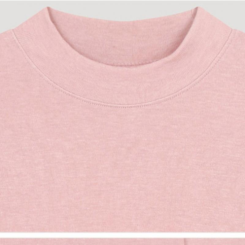 [She S miSS] Мягкая шерстяная футболка с воротником-стойкой SajTSo12510