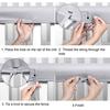3Pcs Baby Bed Rail Easy Installation Guard Rail Cover Soft Edge Crib Bumpers Pads for Baby Infant Toddler