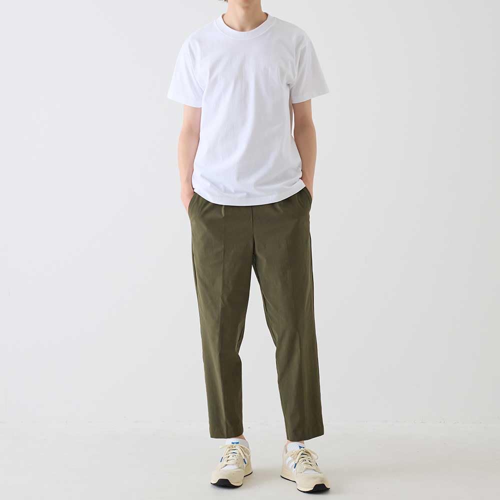 Эластичные брюки BODY Wild Rayon Blend Wide Tapered Black [Gunze] WILD/Body Men's