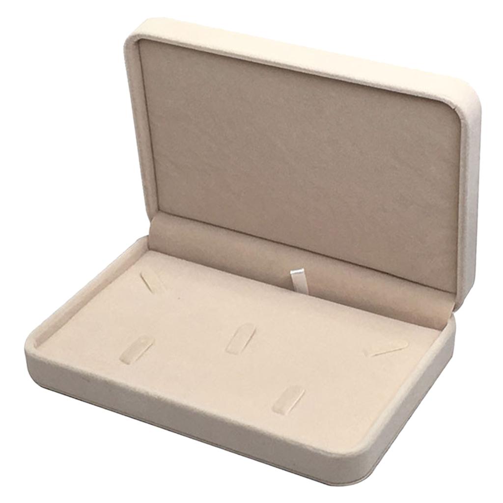 Бархатные наборы ювелирных изделий Коробки Поднос для путешествий Ожерелье Хранение Витрина Красный