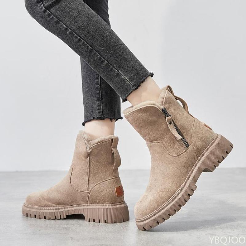 Модные зимние женские сапоги-дутики, новый стиль, женская обувь, теплые, толстые, удобные, универсальные, противоскользящие, холодостойкие сапоги
