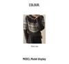 Women's Wool Fair Isle Color Block Jacquard Sweater, Heavyweight, Round Neck, Loose Fit