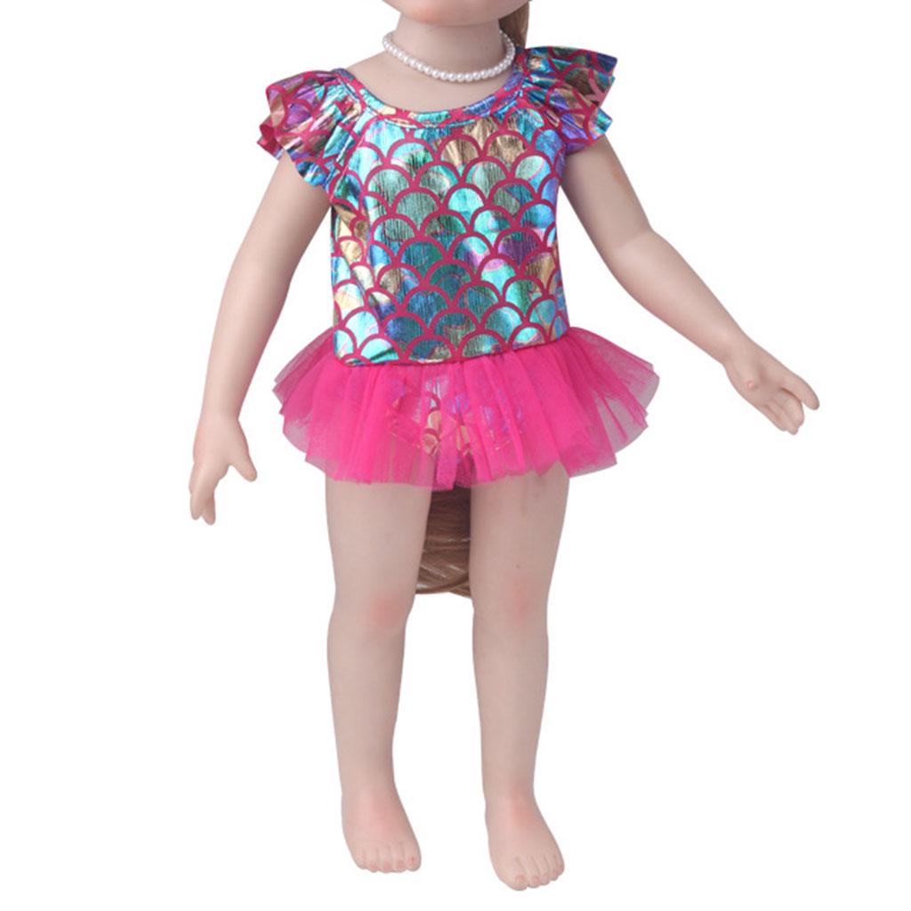 Одежда купальник и панамка для кукол размером 43 см