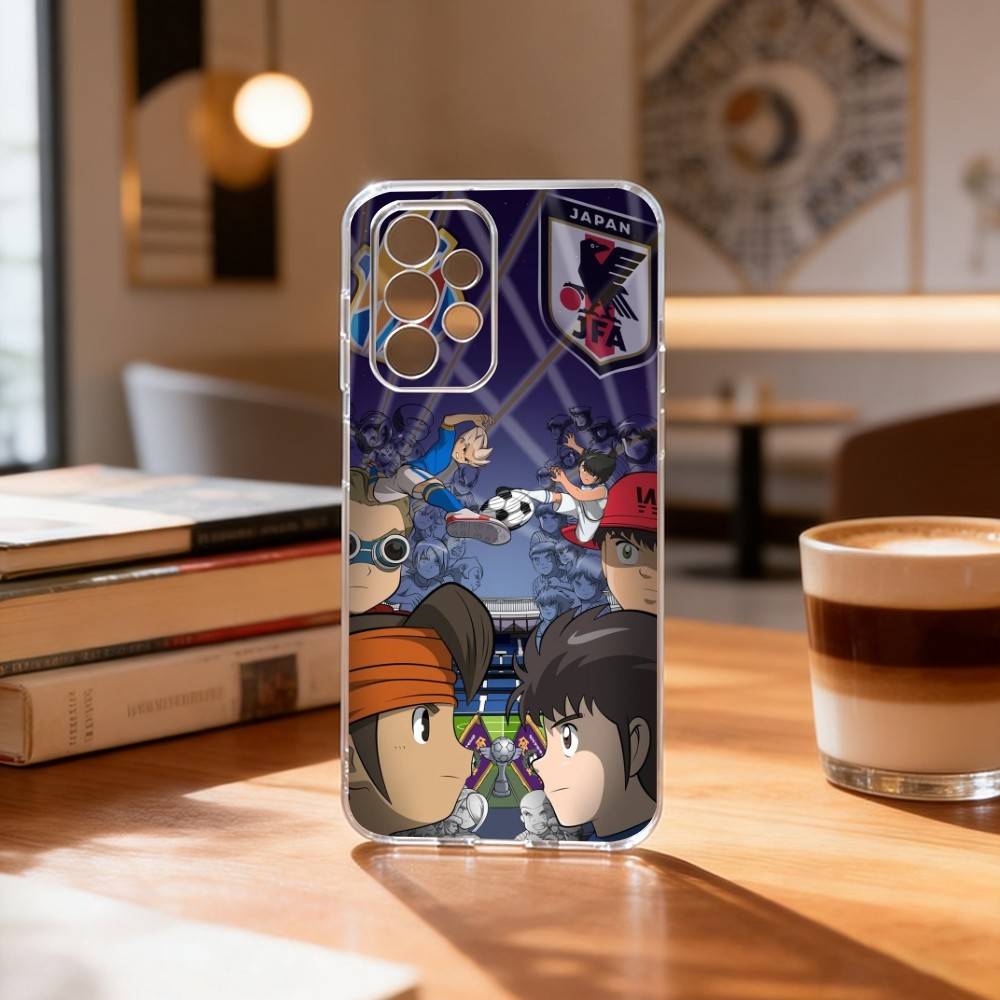 Чехол для телефона Inazumas Anime E-Eleven для Samsung S25, S24, S21, S22, S23, S30, Ultra, S20, Plus, Fe Прозрачный чехол