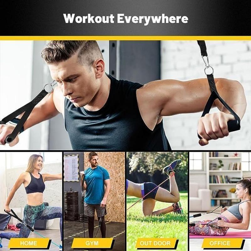 11pcs Resistance Bands Set Bodybuilding Exercise Equipment Fitness Elastic Rope Strength Training Tensioner Workout Expander