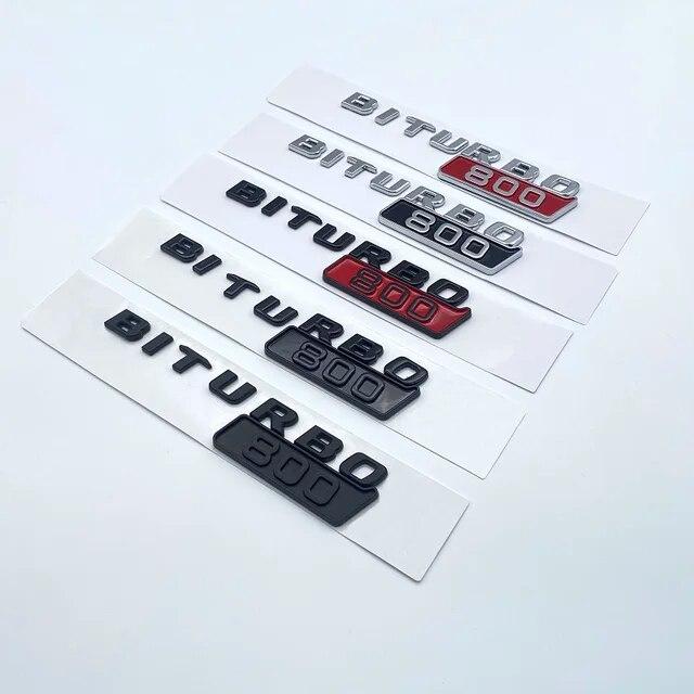 3D ABS черный, серебристый буквы G800 800 BITURBO эмблема для Mercedes Benz Brabus G автомобильное крыло багажника сзади W464 наклейка с логотипом