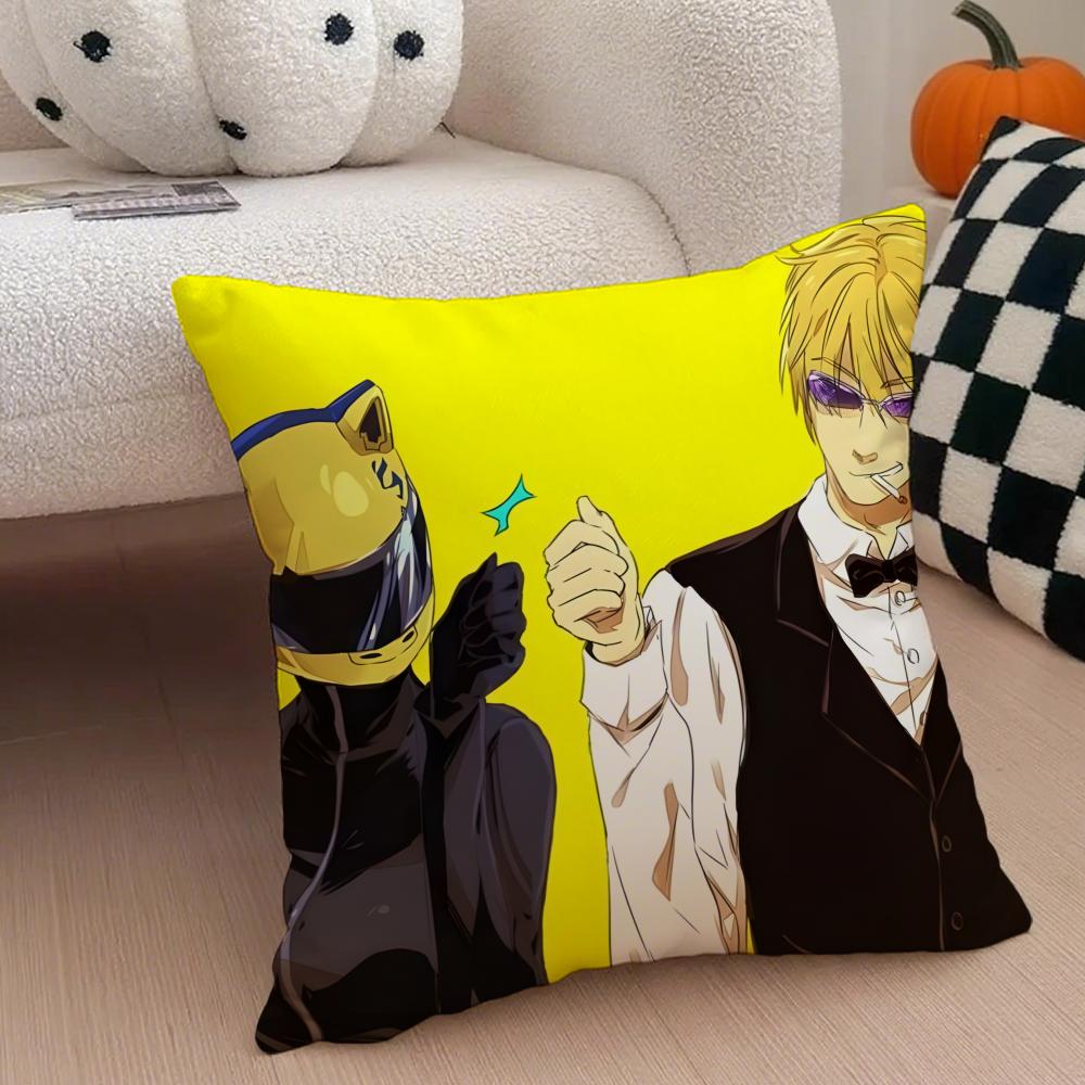 Anime Fantasy Ddurarara 3way Standoff Cushion Cover Throw Pillow Cover Hidden Button Durable Polyester Chair Cushion