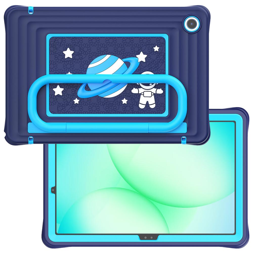 Portable Stand Tablet Cases for Samsung Galaxy Tab A9/A11 Plus/A9+/A11+ Case X235 Cover Kids Cartoon Shockproof Silicone Shell