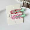 "2-Pack Y2K Fresh Juice Series Duckbill Hair Clips - Cute, Seamless, Side Bang Accessories"