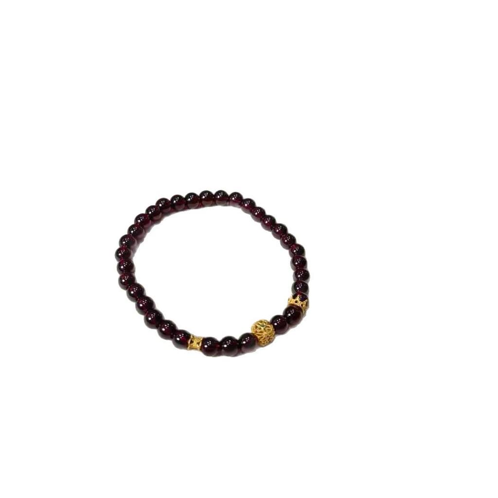 Элегантный женский браслет из имитации граната - Простой дизайн в китайском стиле