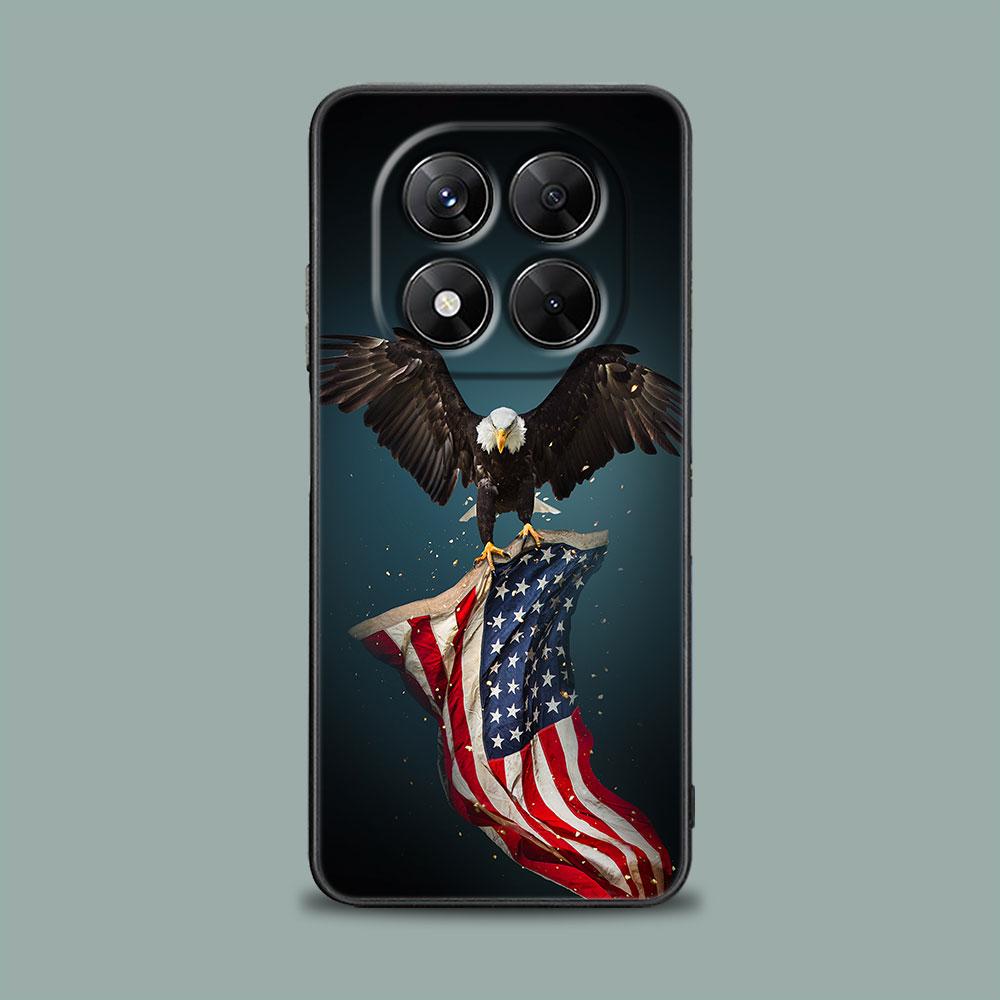 Американский флаг США Пятиконечная звезда Чехол для телефона для Xiaomi Redmi 14C 12C 10C 13C 4G Redmi Note 14 13 12 11 10 Pro Plus 12S Чехол