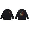 BAPE-Style Heavyweight Cotton Crewneck Sweatshirt Mens Oversized Streetwear Pullover Fall