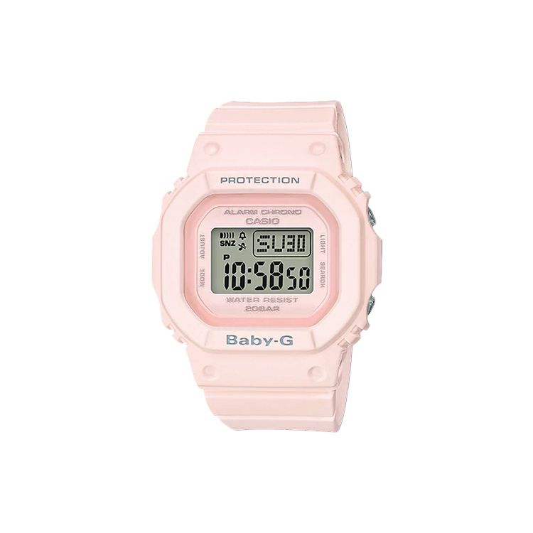 Casio Baby-G Спортивные водонепроницаемые кварцевые часы квадратной формы, цвет мороженого и макарон, женские часы, серый BGD-560-4