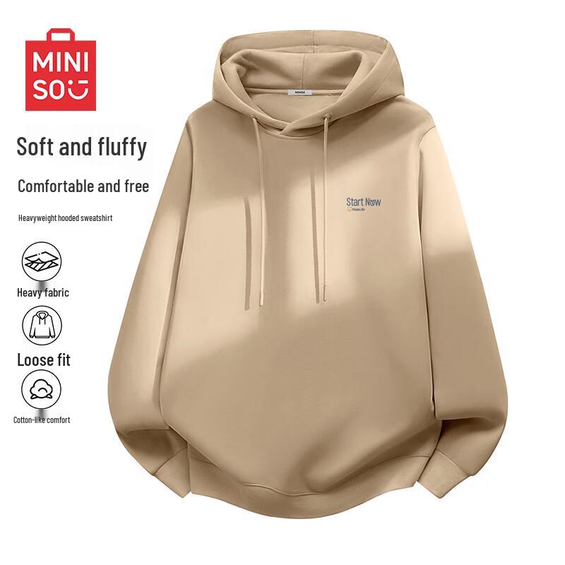 MINISO Men's Heavyweight Hooded Pullover