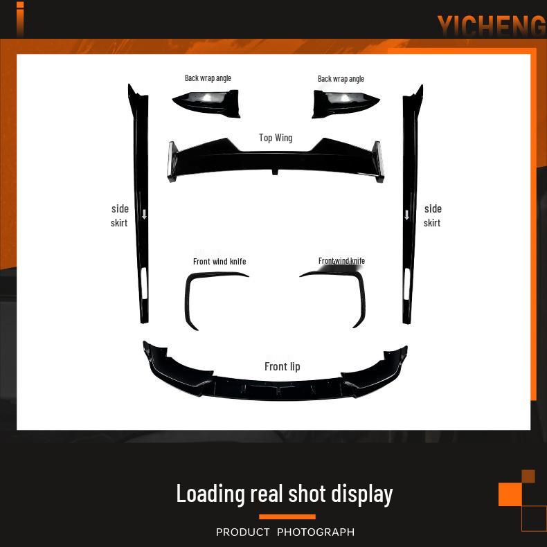 Комплект для внешней модификации BMW X6 G06 Sport 2019+: Передний сплиттер, Дефлектор, Заднее антикрыло, Пороги.