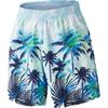 Anta Comfortable Sports Casual Floral Print Swim Trunks Men Swimwear Coconut-Tree-Green 1824532410-3