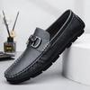 Fashion Slip-On Casual Shoes Men's Genuine Leather Loafers Comfortable Soft Sole Classic Driving Moccasins for Men Business Dress Shoes