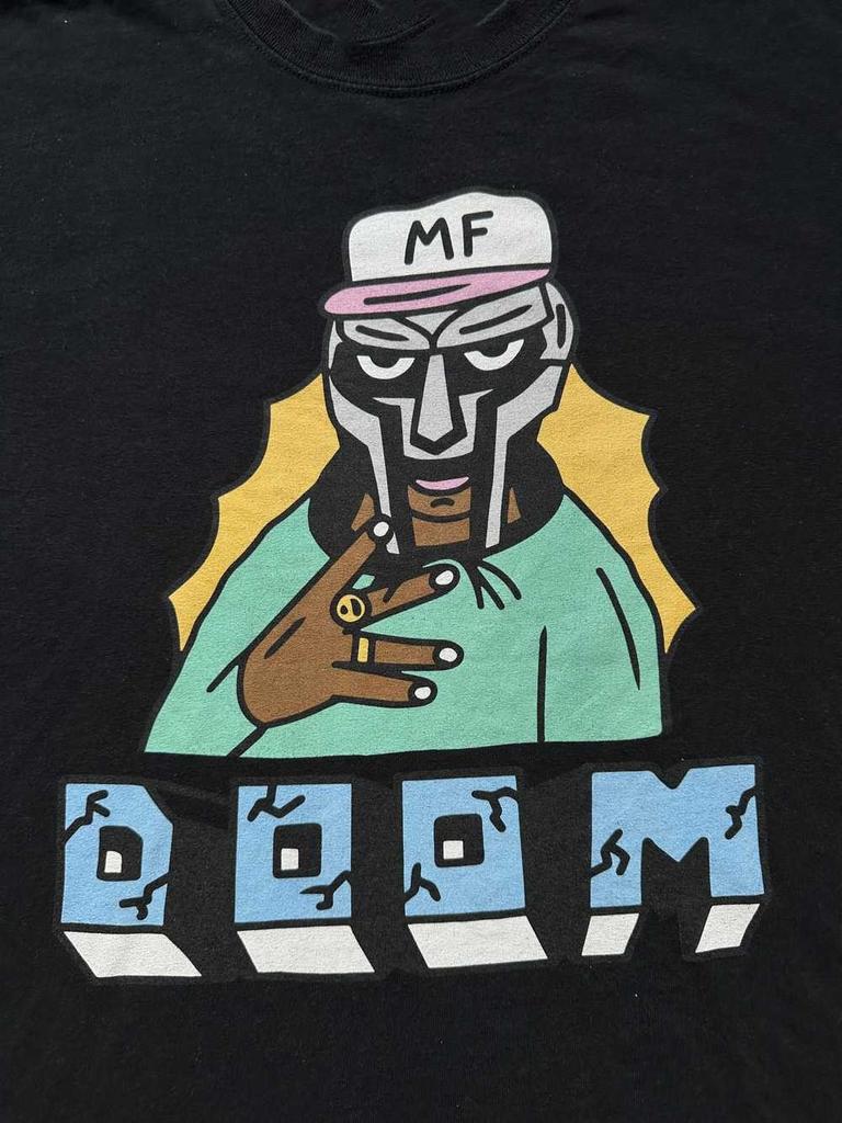 Черная Хлопковая Футболка MF Doom Полный размер S-5XL Рождественский Подарок HT731