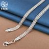 AliZero 925 Sterling Silver Snake Bone Chain 20 Inch Necklace Wedding Fashion Jewelry