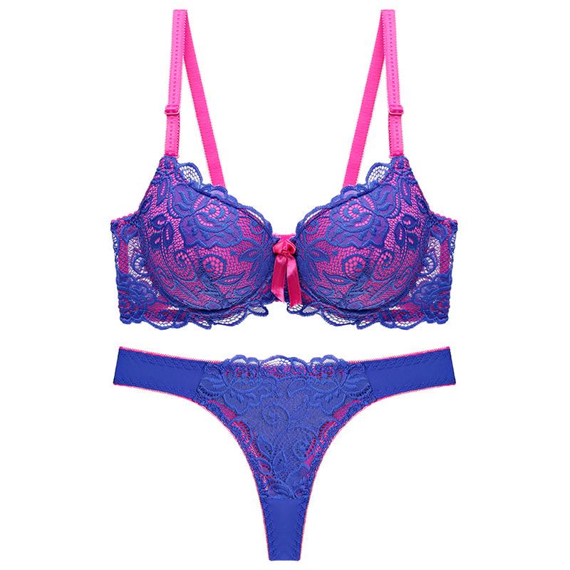 New Sexy Julexy 2022 Arrivals Women Bra Set Bc Cup Push Up Underwear And Panty Set Intimate Thong Underwear Set