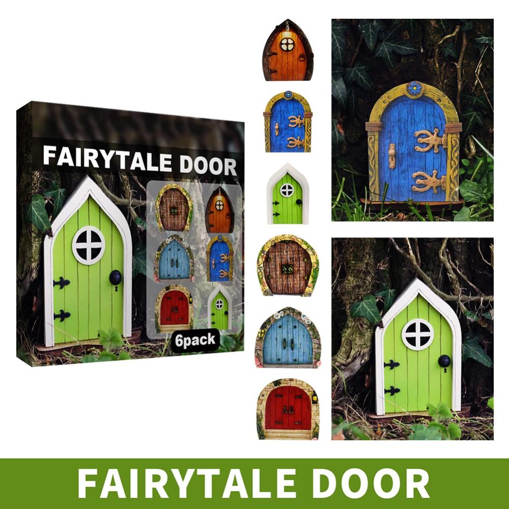 Сказочные двери для стен, уличные деревья, Сказочное садовое окно для деревьев