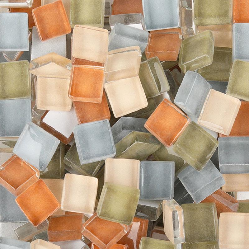 100 г смешанных мозаичных кусочков, ассорти цветов, квадратные мозаичные плитки из блестящего стекла для поделок своими руками, синий, фиолетовый, зеленый, арте