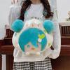 Two-dimensional Soft Sister Schoolbag Girl Heart Cute Ball Head Girl Large Capacity Student Doll Backpack