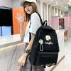 4Pcs/Set Women School Backpacks Schoolbag Canvas For Teenagers Girls Student Book Bag Boys Satchel
