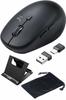 Sanwa Direct Wireless Mouse, Rechargeable, Quiet, Type-CType-A, 5 Buttons (BackForward Buttons), DPI Switching, Smartphone Stand & Pouch Included,