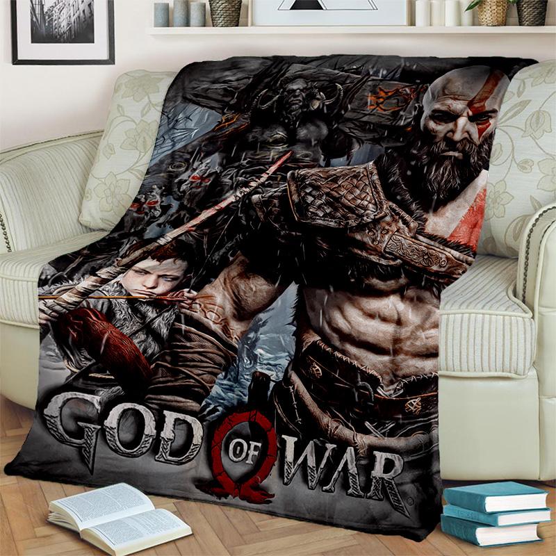 3D God of War Games Gamer Kratos HD одеяло, мягкое одеяло для дома, спальни, кровати, дивана, пикника, путешествия, офиса, одеяло, детское одеяло