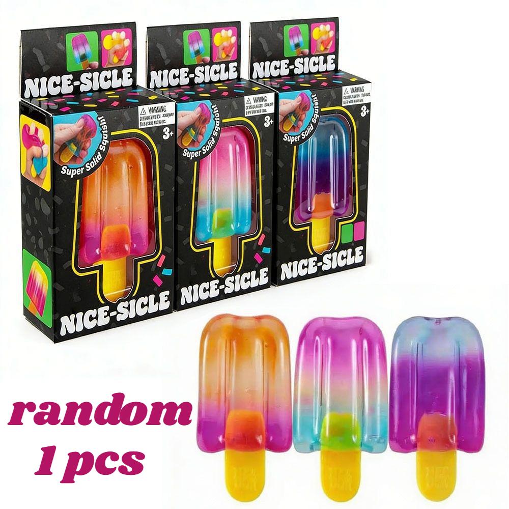 НОВИНКА 2026 NeeDoh Nice-Sicle Мороженое-эскимо Сенсорная игрушка-сквиш Супер Стресс-эскимо Облегчение для Детей Взрослых Летние Подарки на Праздник