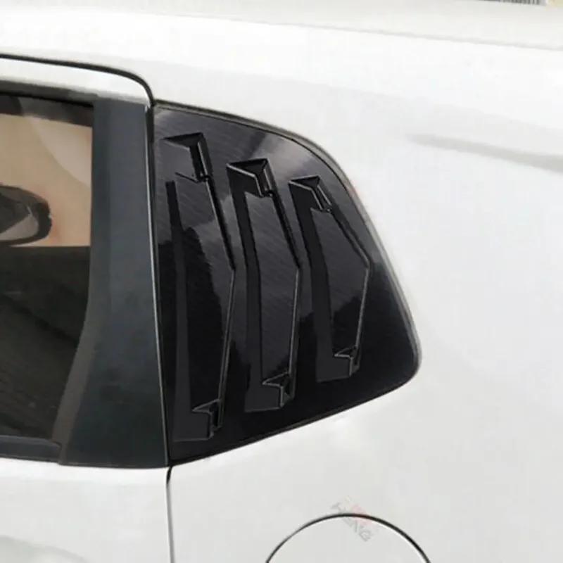 Для Honda Jazz Fit 2014- Автомобильная задняя решетка на окно Боковая шторка Накладка Наклейка Вентиляционное отверстие Ковш ABS Углеродное волокно Автоаксессуары