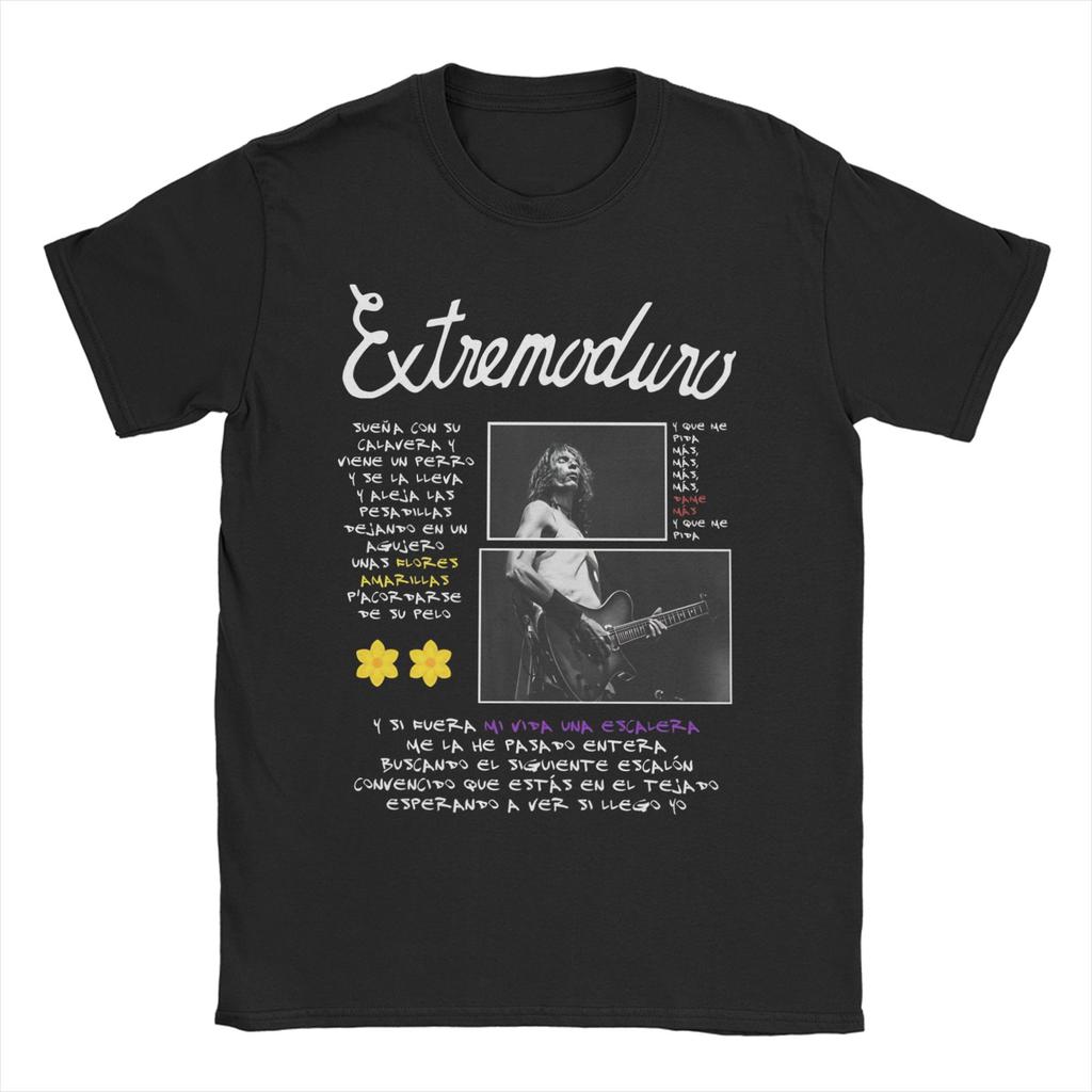 Extremoduro TShirt Unisex WOMEN Spanish Hard Rock Vintage Cotton Tee Shirt Crew Neck Short Sleeve T Shirt Big Size Clothing