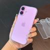 Чехол-полуобертка для iPhone 16 15 14 13 12 11 Pro Max Plus Mini Полузакрытая Прозрачная Матовая Задняя Крышка Ударопрочный Матовый Корпус