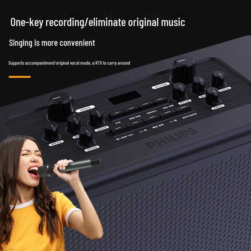 Philips SD100 Portable Outdoor Bluetooth Speaker with Dual Microphones