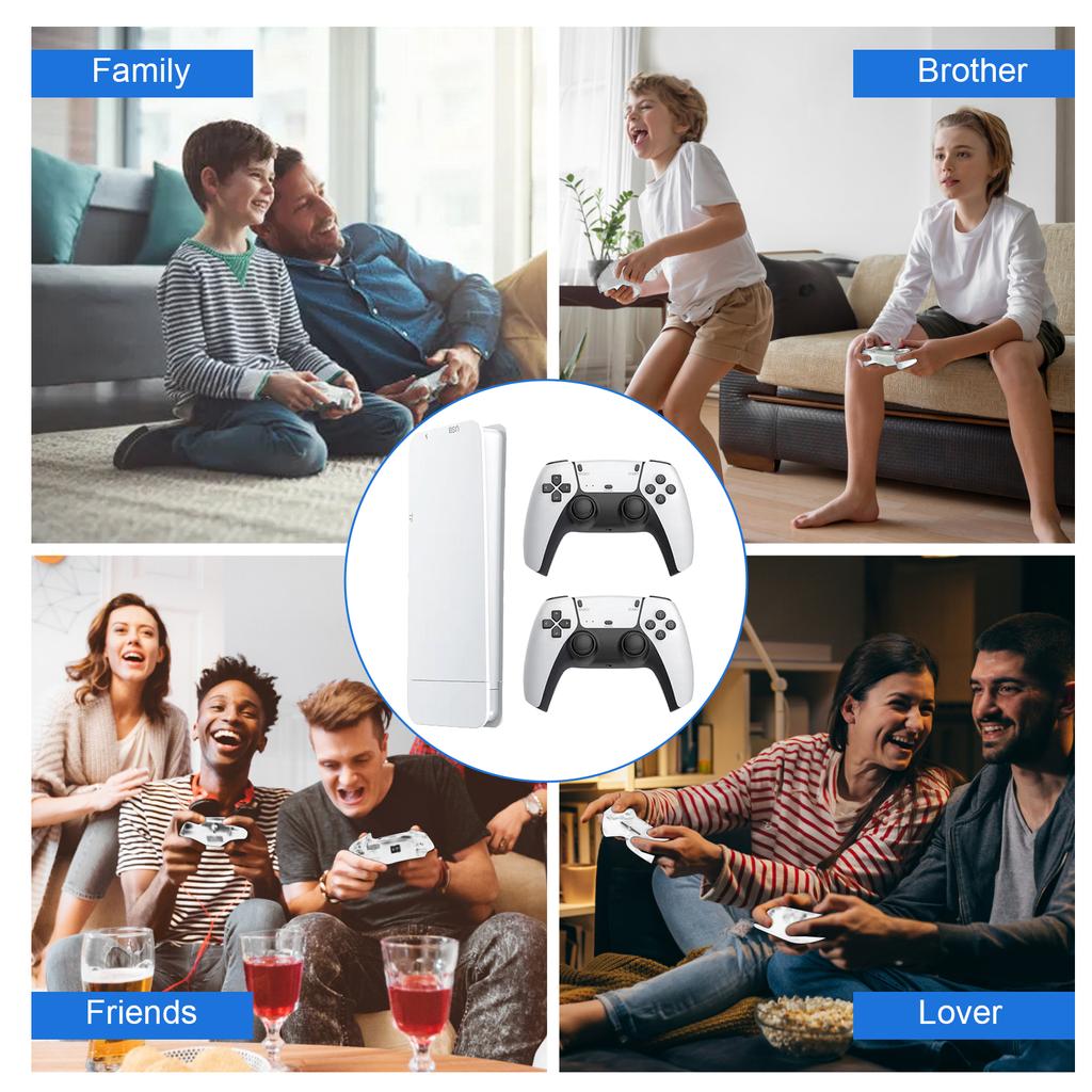 Wireless Gaming Console, Retro Game Stick, 4K HD Plug-and-Play TV Video Gaming Stick, 10 Emulators,